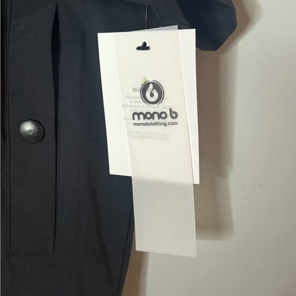 Mono B Black and White Half Zip Jacket - Size M - Picture 5 of 5